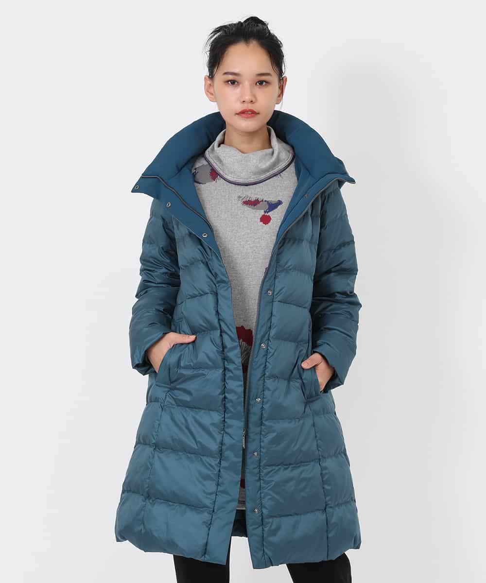 REUAW81490 HIROKO BIS(ヒロコ ビス) シレータフタロングダウンコート グリーン