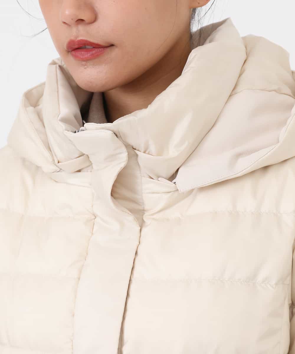 REUAW81490 HIROKO BIS(ヒロコ ビス) シレータフタロングダウンコート ベージュ