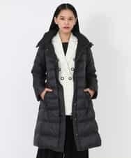 REUAW81490 HIROKO BIS(ヒロコ ビス) シレータフタロングダウンコート ブラック