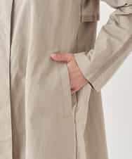 REUDD60430 HIROKO BIS(ヒロコ ビス) ビッグカラーテントラインコート /洗える ベージュ