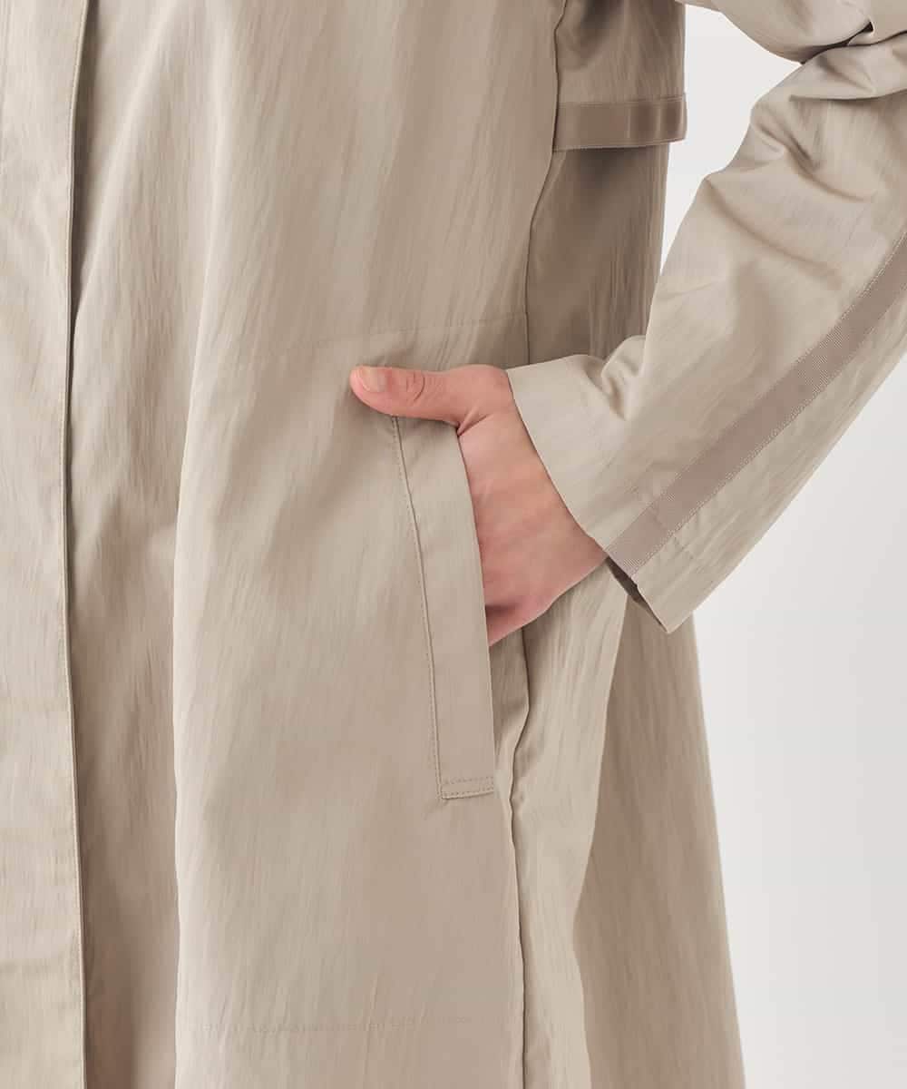 REUDD60430 HIROKO BIS(ヒロコ ビス) ビッグカラーテントラインコート /洗える ベージュ