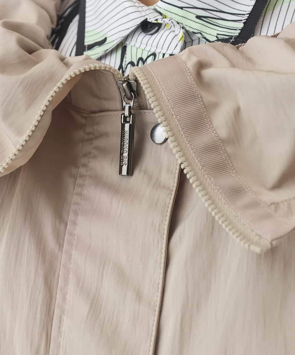 REUDD60430 HIROKO BIS(ヒロコ ビス) ビッグカラーテントラインコート /洗える ベージュ