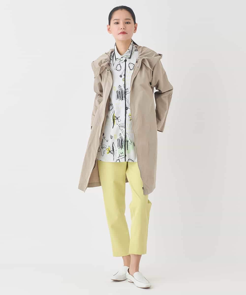 REUDD60430 HIROKO BIS(ヒロコ ビス) ビッグカラーテントラインコート /洗える ベージュ