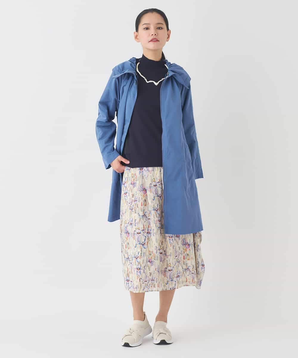 REUDD60430 HIROKO BIS(ヒロコ ビス) ビッグカラーテントラインコート /洗える ベージュ