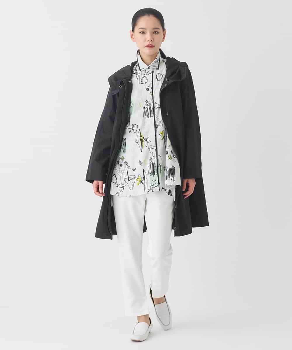 REUDD60430 HIROKO BIS(ヒロコ ビス) ビッグカラーテントラインコート /洗える ベージュ