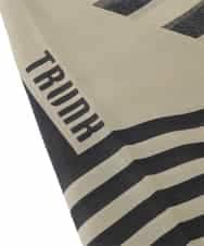 RG3FD02160 TRUNK HIROKO KOSHINO(ヒロココシノ) スクエアボーダースカーフ /洗える ベージュ