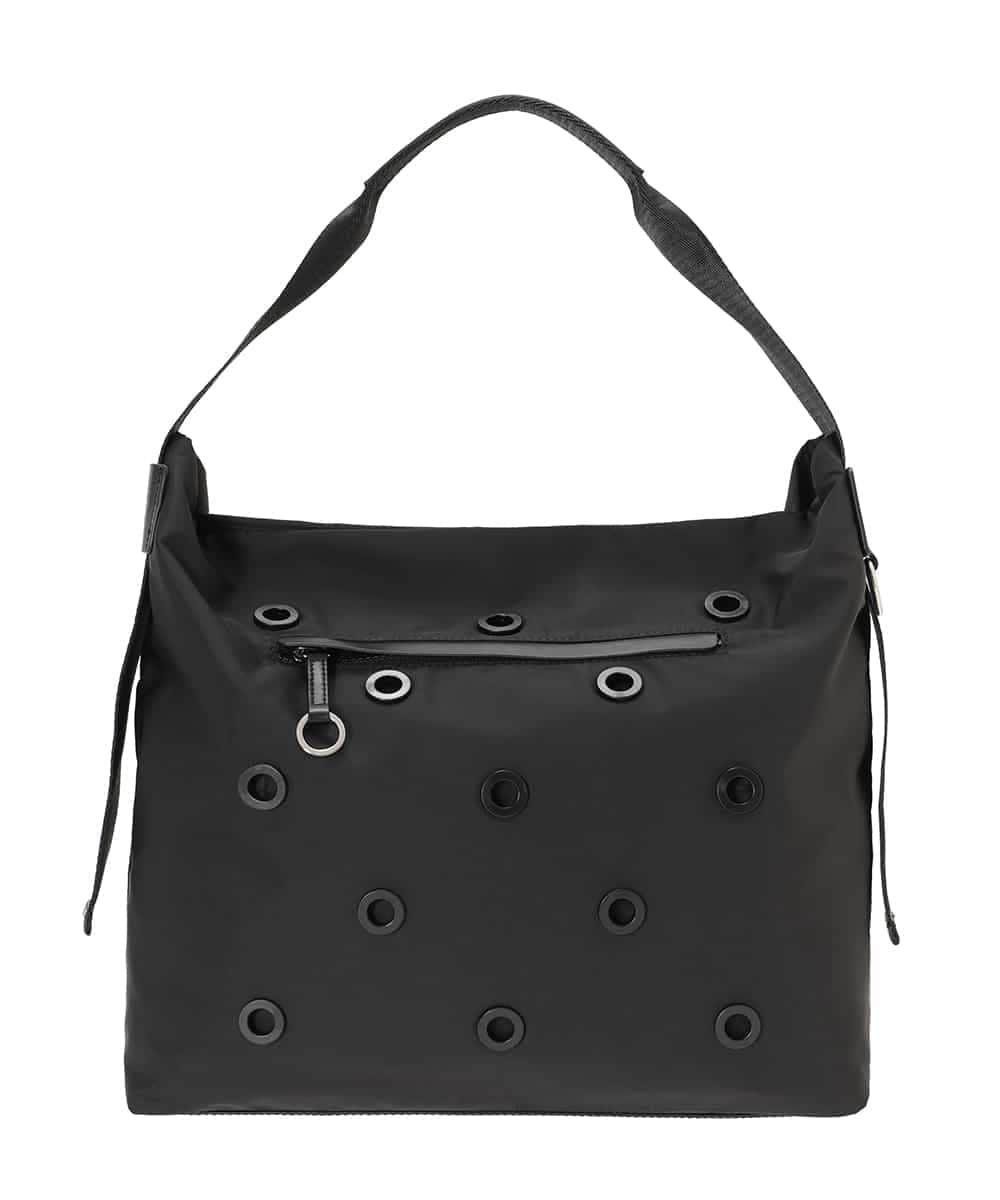 RG5AD01390 TRUNK HIROKO KOSHINO(ヒロココシノ) アイレットボンディングトートバッグ ブラック