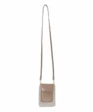 RG5AH01210 TRUNK HIROKO KOSHINO(ヒロココシノ) ファーモバイルポシェット ベージュ