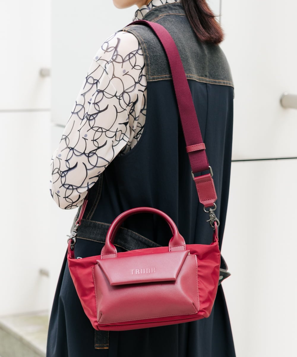 RG5AI01330 TRUNK HIROKO KOSHINO(ヒロココシノ) 【2WAY】フレンチトートMINIバッグ パープル