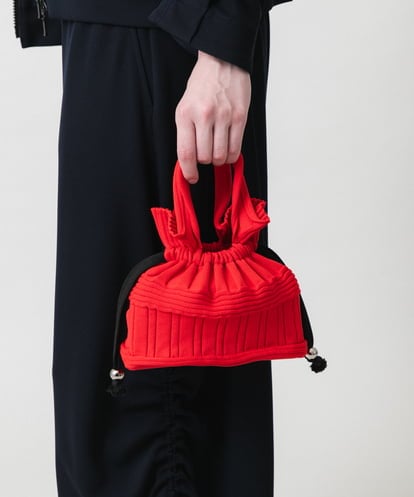 RG5ED12190 TRUNK HIROKO KOSHINO ミックスパターンミニニットバッグ