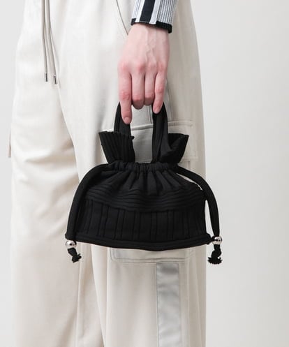 RG5ED12190 TRUNK HIROKO KOSHINO ミックスパターンミニニットバッグ