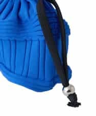 RG5ED12190 TRUNK HIROKO KOSHINO(ヒロココシノ) ミックスパターンミニニットバッグ ブルー