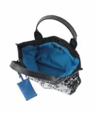 RG5FD01360 TRUNK HIROKO KOSHINO(ヒロココシノ) DOGプリントトートバッグ ブラック