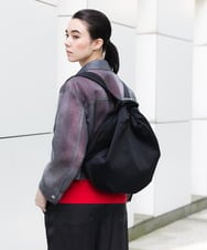 RG5GD01360 TRUNK HIROKO KOSHINO(ヒロココシノ) トランスフォームリングストラップリュック ブラック