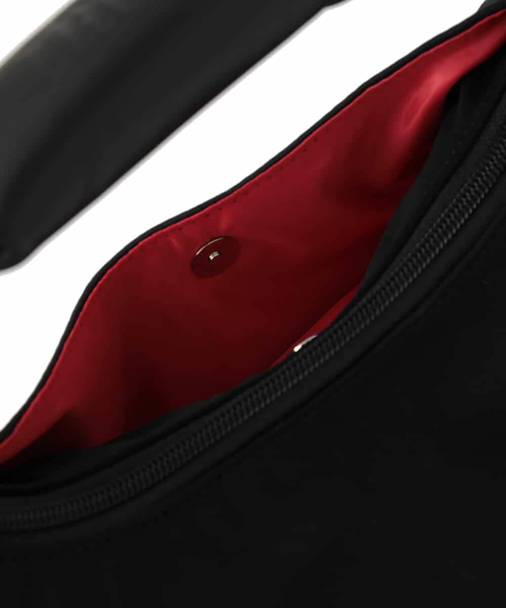 RG5GD02360 TRUNK HIROKO KOSHINO(ヒロココシノ) 【2WAY】ハーフムーン2WAYバッグ ブラック