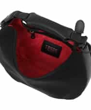 RG5GD02360 TRUNK HIROKO KOSHINO(ヒロココシノ) 【2WAY】ハーフムーン2WAYバッグ ブラック