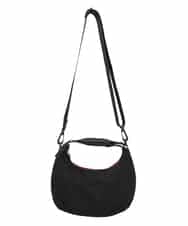 RG5GD02360 TRUNK HIROKO KOSHINO(ヒロココシノ) 【2WAY】ハーフムーン2WAYバッグ ブラック