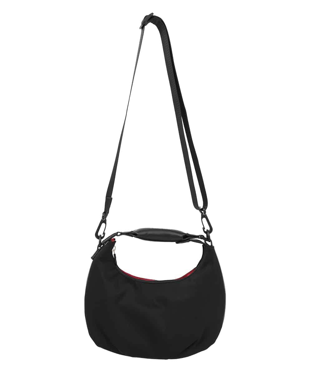 RG5GD02360 TRUNK HIROKO KOSHINO(ヒロココシノ) 【2WAY】ハーフムーン2WAYバッグ ブラック