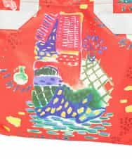 RG5GE01180 TRUNK HIROKO KOSHINO(ヒロココシノ) BEACHプリントエコトート オレンジ