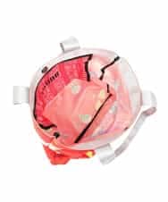 RG5GE01180 TRUNK HIROKO KOSHINO(ヒロココシノ) BEACHプリントエコトート オレンジ