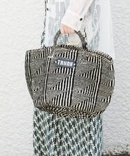 RG5GT01190 TRUNK HIROKO KOSHINO(ヒロココシノ) サイザルトートバッグ ブラック