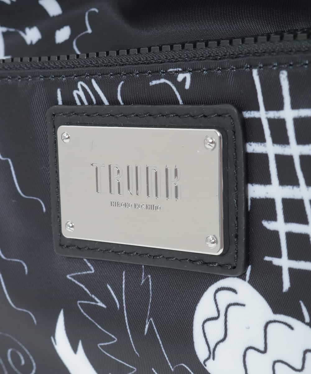 RG5HE01290 TRUNK HIROKO KOSHINO(ヒロココシノ) ルームプリントトートバッグ ブラック