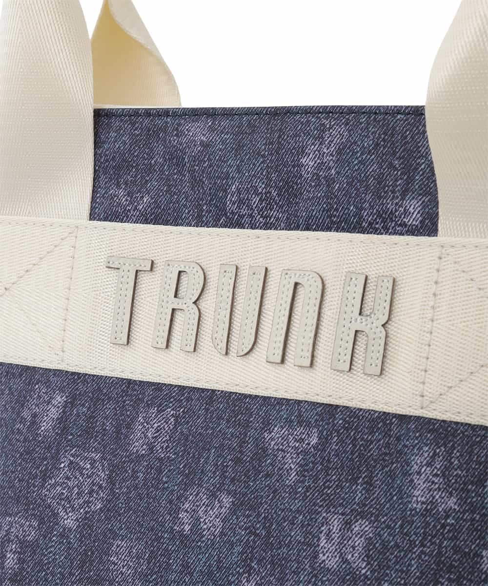 RG5JE01390 TRUNK HIROKO KOSHINO(ヒロココシノ) デニムプリントトートバッグ ネイビー