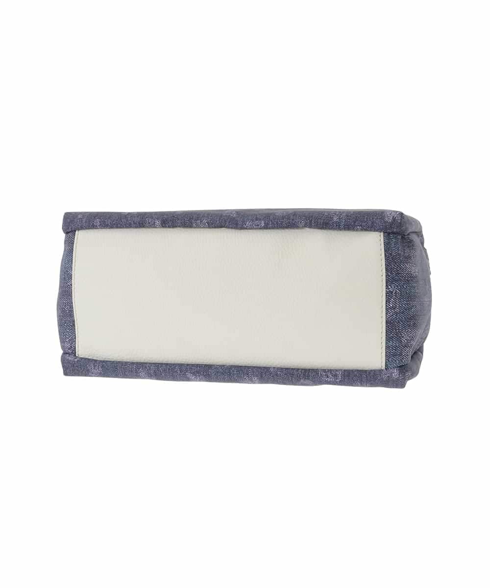RG5JE01390 TRUNK HIROKO KOSHINO(ヒロココシノ) デニムプリントトートバッグ ネイビー