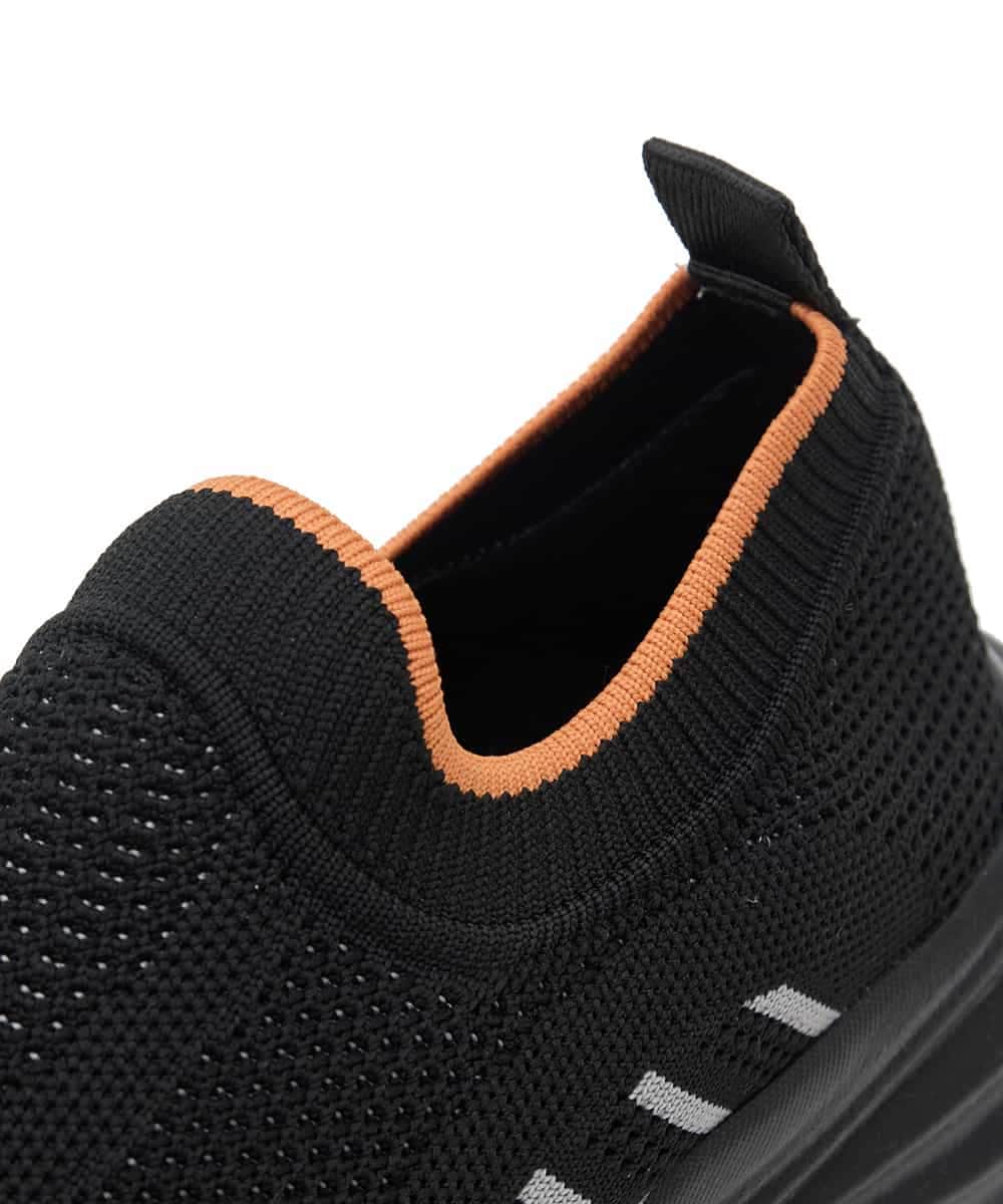 RG6ED11360 TRUNK HIROKO KOSHINO(ヒロココシノ) 【先行予約】ウエーブソールニットスニーカー ブラック