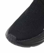 RG6ED11360 TRUNK HIROKO KOSHINO(ヒロココシノ) 【先行予約】ウエーブソールニットスニーカー ブラック