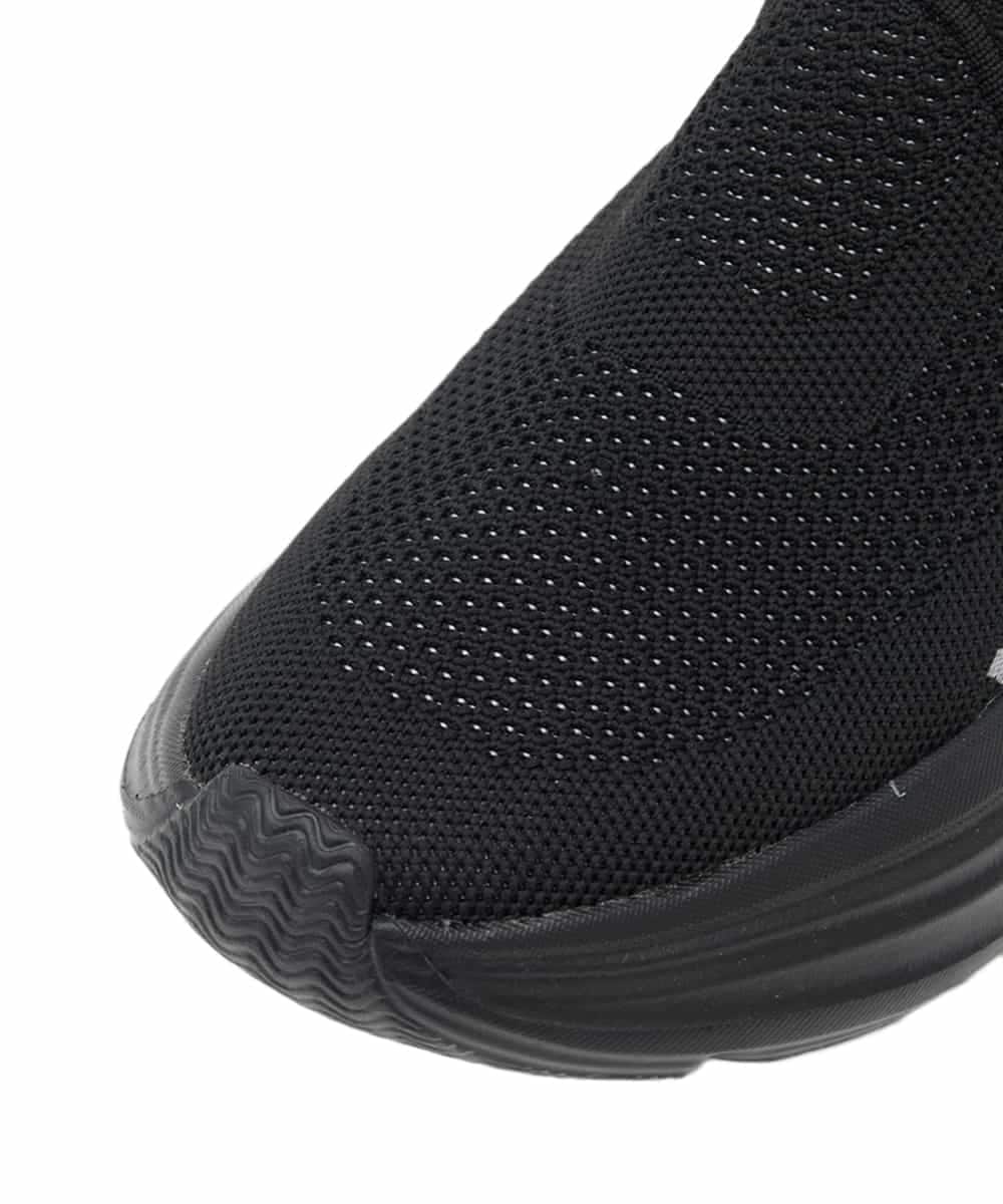 RG6ED11360 TRUNK HIROKO KOSHINO(ヒロココシノ) 【先行予約】ウエーブソールニットスニーカー ブラック