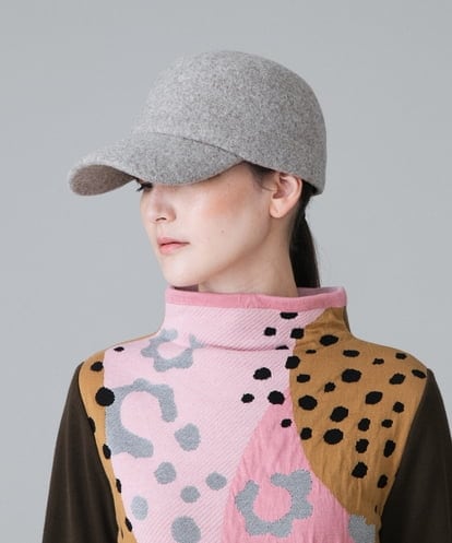 RG7AV01290 TRUNK HIROKO KOSHINO 【日本製】ウールフェルティングキャップ
