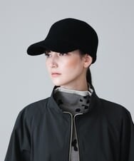 RG7AV01290 TRUNK HIROKO KOSHINO(ヒロココシノ) 【日本製】ウールフェルティングキャップ ブラック