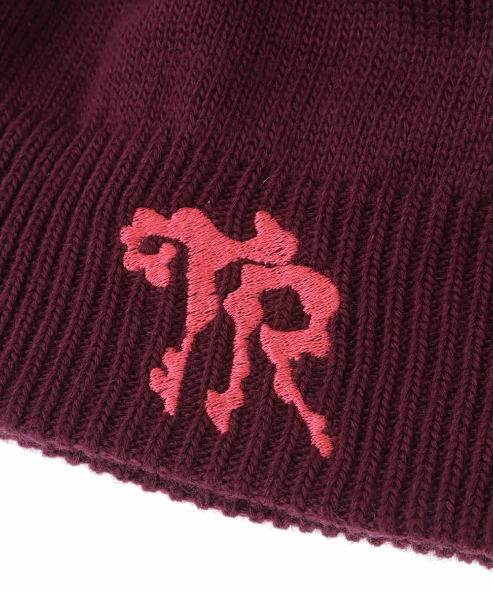 RG7AW01180 TRUNK HIROKO KOSHINO(ヒロココシノ) 【日本製/洗える】ボーダーニットリバーシブルキャップ パープル