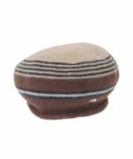 RG7CD01210 TRUNK HIROKO KOSHINO(ヒロココシノ) ボーダーニットベレー ベージュ