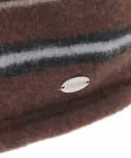 RG7CD01210 TRUNK HIROKO KOSHINO(ヒロココシノ) ボーダーニットベレー ベージュ