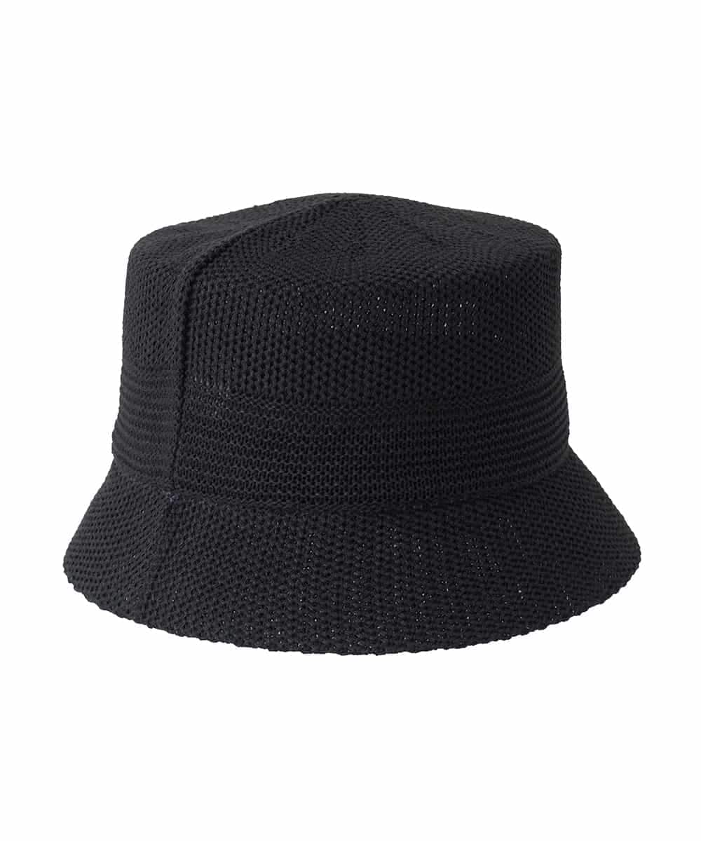 RG7ED11210 TRUNK HIROKO KOSHINO(ヒロココシノ) ニットバケットハット/日本製 ブラック