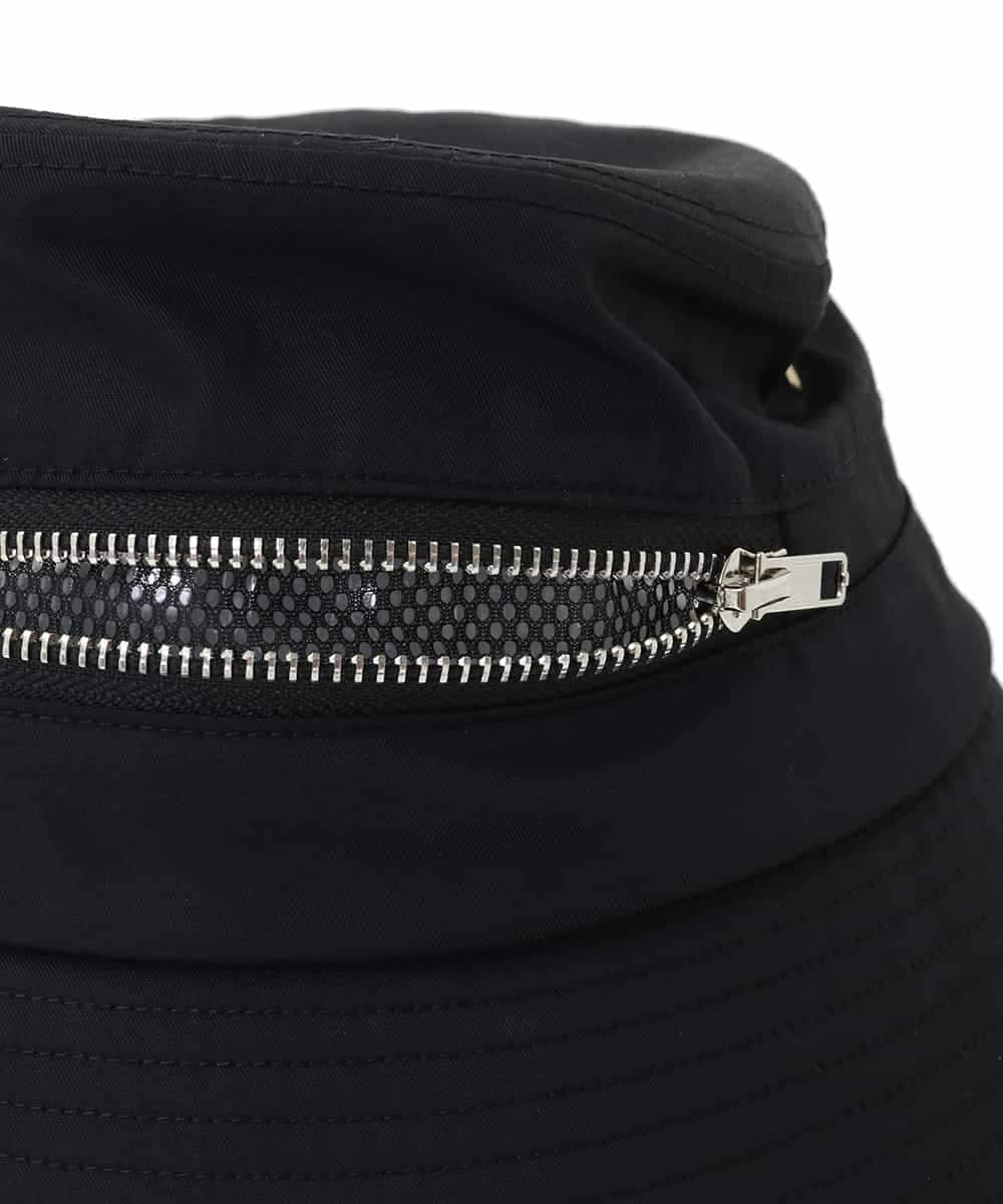 RG7GB01150 TRUNK HIROKO KOSHINO(ヒロココシノ) ZIPPERバケットハット/洗える ブラック