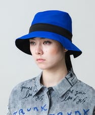 RG7GD01240 TRUNK HIROKO KOSHINO(ヒロココシノ) 【リバーシブル】サマーバケットハット ブラック