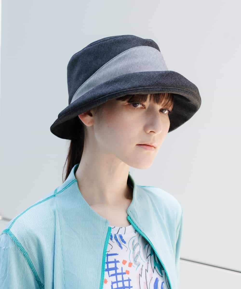 RG7HE01230 TRUNK HIROKO KOSHINO(ヒロココシノ) エッジアップハット ブラック