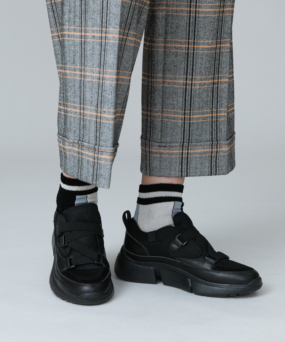 RG8AW01038 TRUNK HIROKO KOSHINO(ヒロココシノ) 【日本製/洗濯機で洗える】モールショートソックス パープル