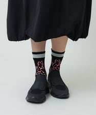 RG8GA01039 TRUNK HIROKO KOSHINO(ヒロココシノ) モンスタージャガードソックス/日本製 ブラック