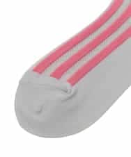 RG8GD01039 TRUNK HIROKO KOSHINO(ヒロココシノ) ストライプジャカードソックス グレー