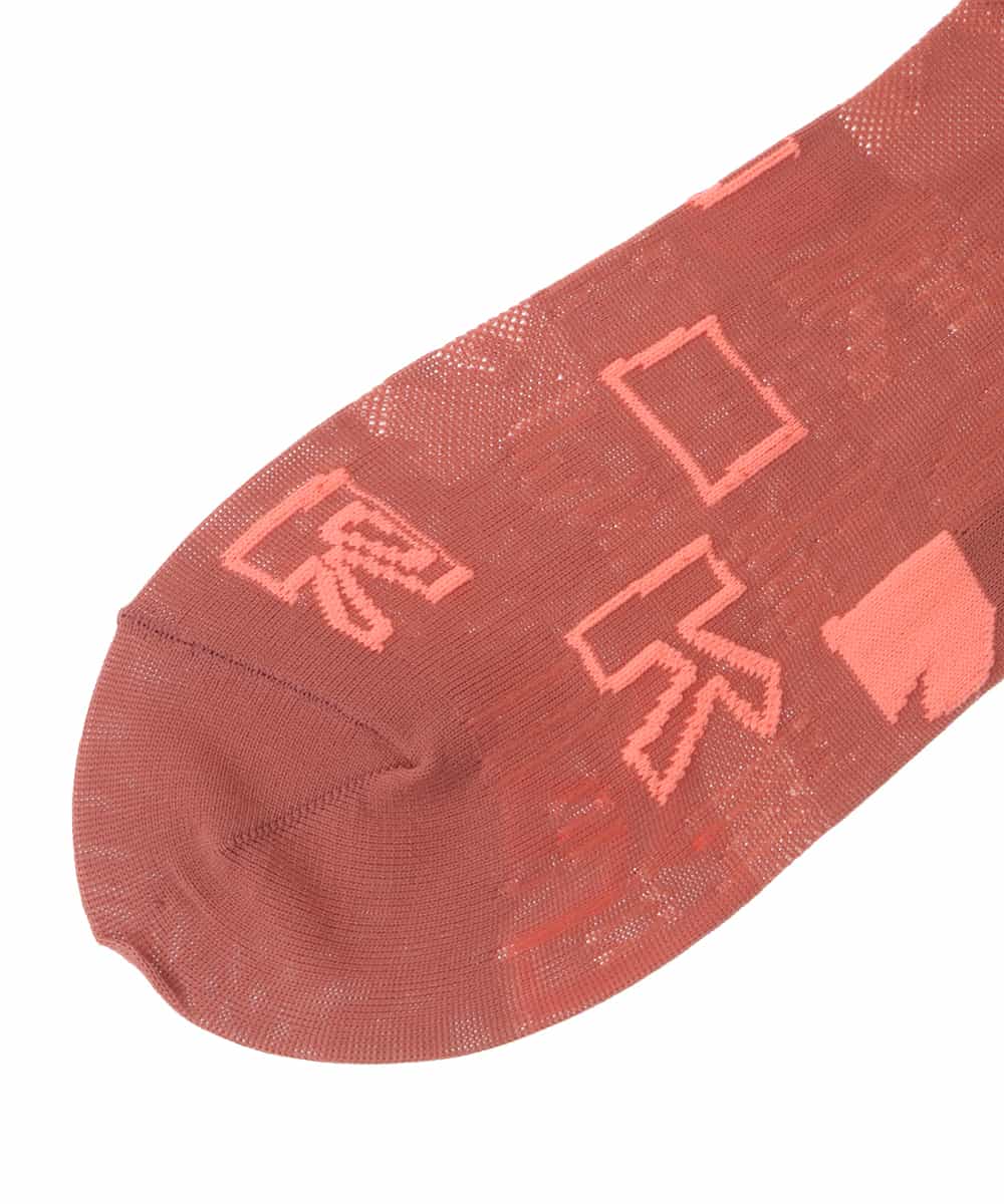 RG8GV01036 TRUNK HIROKO KOSHINO(ヒロココシノ) 【日本製/洗濯機で洗える】ロゴMIXジャカードソックス ピンク