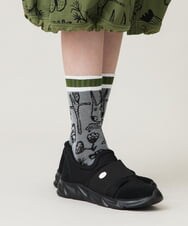 RG8LD01039 TRUNK HIROKO KOSHINO(ヒロココシノ) キャラクタージャカードソックス グレー