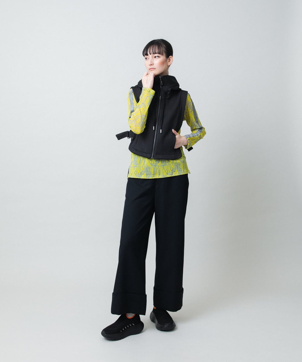 RGBED01360 TRUNK HIROKO KOSHINO(ヒロココシノ) メッシュフードベスト/洗える ブラック