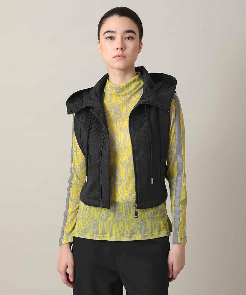 RGBED01360 TRUNK HIROKO KOSHINO(ヒロココシノ) メッシュフードベスト/洗える ブラック