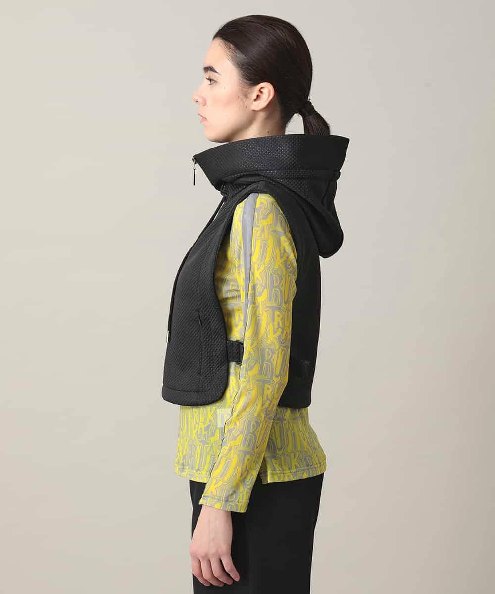 RGBED01360 TRUNK HIROKO KOSHINO(ヒロココシノ) メッシュフードベスト/洗える ブラック