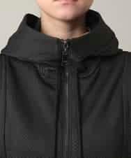 RGBED01360 TRUNK HIROKO KOSHINO(ヒロココシノ) メッシュフードベスト/洗える ブラック