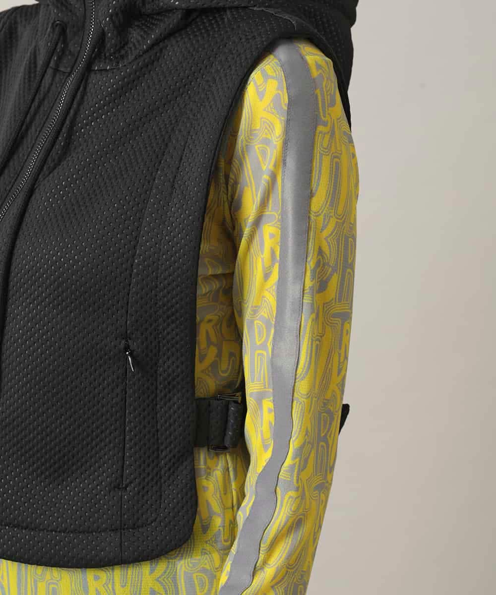 RGBED01360 TRUNK HIROKO KOSHINO(ヒロココシノ) メッシュフードベスト/洗える ブラック